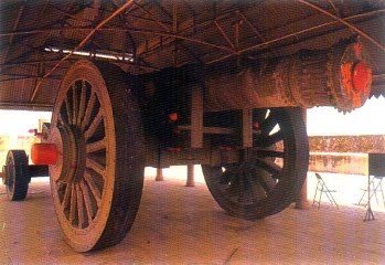 Jaivan (Victory Canon) is found in Jaigarh Fort. It is said to be largest moving canon in Asia. 
This canon was never used in war and was fired only once. The canon is still worshiped on day of the 