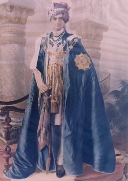 His Highness Saramad-I-Rajaha-I-Hindustan Raj Rajendra Maharaja Dhiraj, Lieutenant-General Sir Man Singhji Bahadur the Second, GCSI (Knight Grand Commander of the Order of the Star of India), GCIE (Grand Commander of the Order of the Indian Empire) Maharaja of Jaipur.
