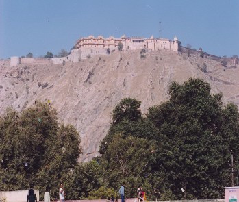 Naharagarh (Tiger Fort)  is the third fort in Jaipur, and at one point was used as a summer residence by the rulers of Amber and Jaipur. 
Copyright© of the photograph of Nahargarh Fort is property of www.shunya.net. All rights reserved.